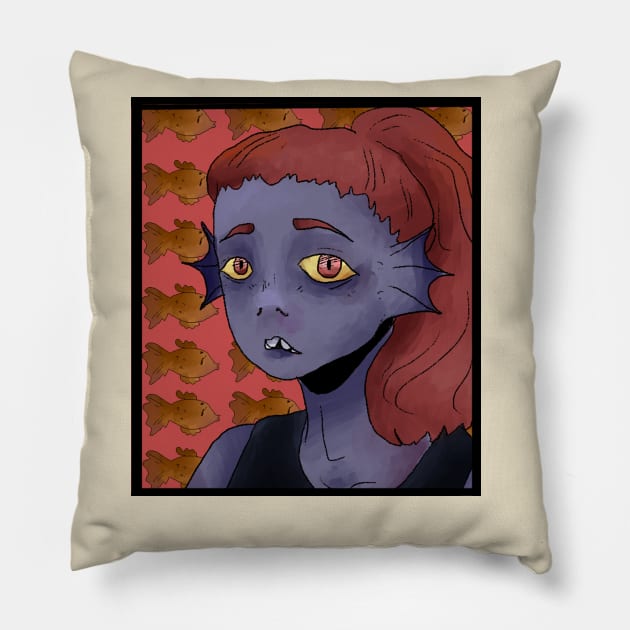 Undyne Pillow by Jagniachan