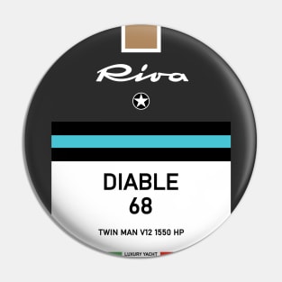 Riva Aquarama Diable 68 Italy Riviera Pin