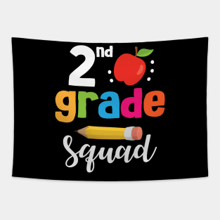 2nd Grade Squad Student Senior Teacher Happy Back To School Tapestry