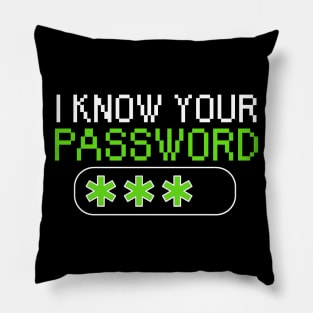 I know your password Pillow