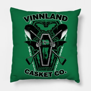 "Vinnland Casket Co Green" Pillow