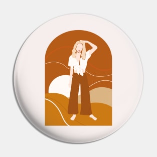 beach walk Pin