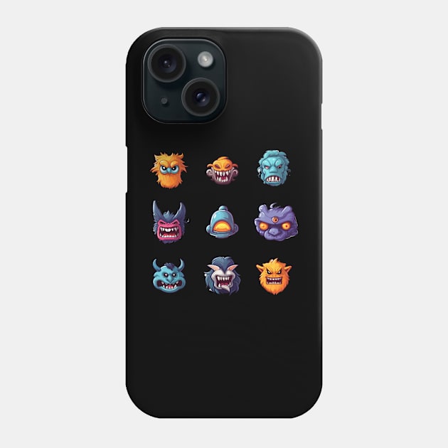 Scary Faces of Evil and Shizz Halloween Costume Phone Case by DanielLiamGill