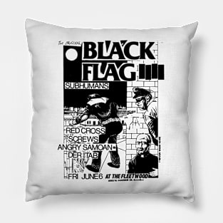 Black Flag / Subhumans / Red Cross / Angry Samoans Pillow