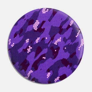 Camouflage - Purple Pin