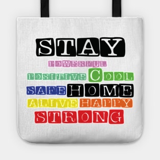 Stay home,social distancing Tote