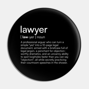 Lawyer definition Pin