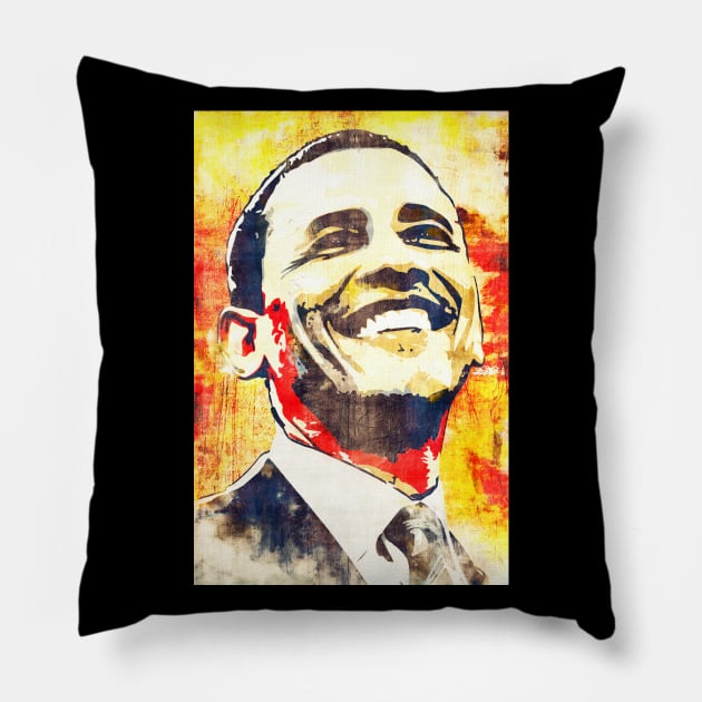 Barack Obama Pillow by Nerd_art