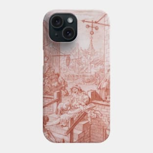 Gin Street by William Hogarth Phone Case