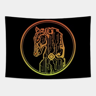 Fire Horse Ic Tapestry