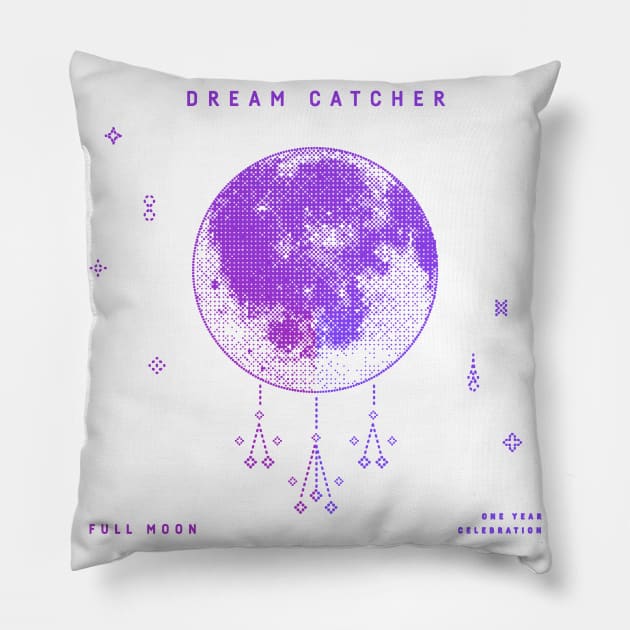 Dreamcatcher Full Moon Album Pillow by hallyupunch