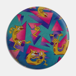 CatDog 90's Pattern Pin