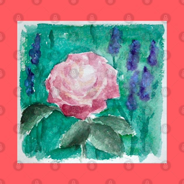 watercolor rose by svenj-creates