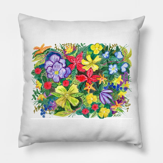 Rainbow Patch Pillow by jerrykirk
