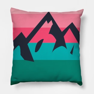 Multi-Color Mountain Pillow