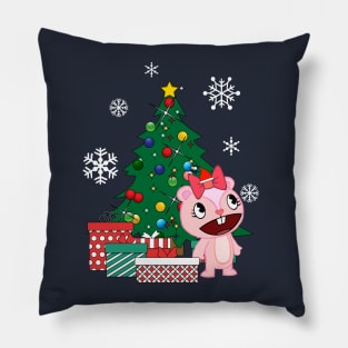 Giggles Around The Christmas Tree Happy Tree Friends Pillow