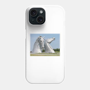 The Kelpies equine sculptures Helix Park Falkirk Phone Case