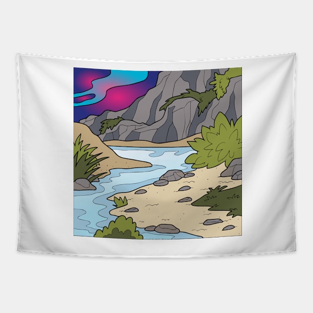 Landscapes 139 (Style:4) Tapestry by luminousstore