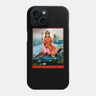 Hindu Goddess Ganga Mather Print Phone Case