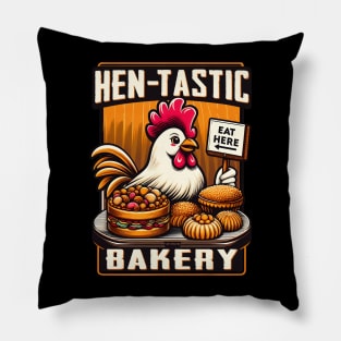 Hen - tastic Bakery chickens,  display package with assorted pastries Pillow