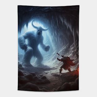 Ice Giant confrontation Tapestry