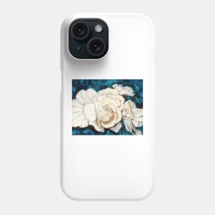 Gardenia on Blue Phone Case