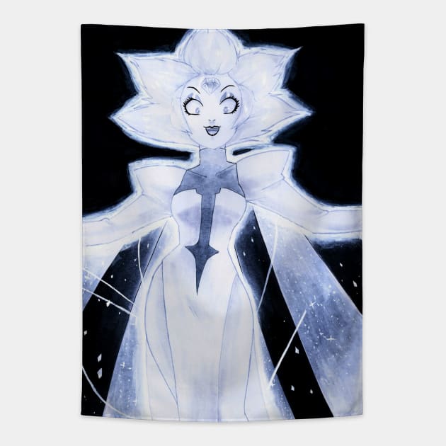 White Diamond Tapestry by KaylaNostrade