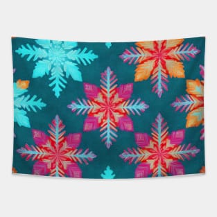 Colourful Ice Crystal Tapestry