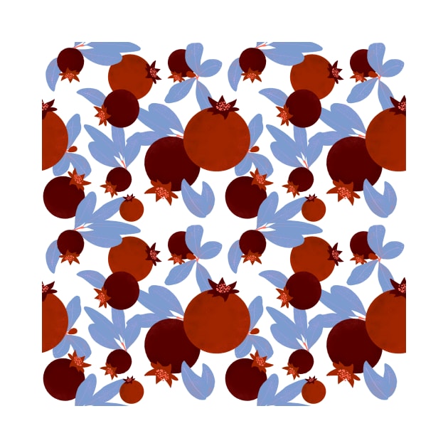 Pomegranate pattern by RosanneCreates