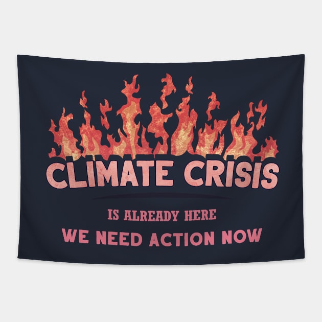 Climate Crisis Tapestry by BethsdaleArt