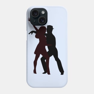 Silhouette of Salsa Dancers - Illustration Phone Case