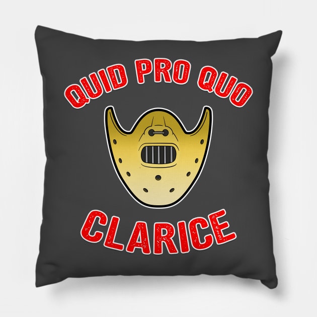 Quid Pro Quo Clarice Pillow by Monster Doodle