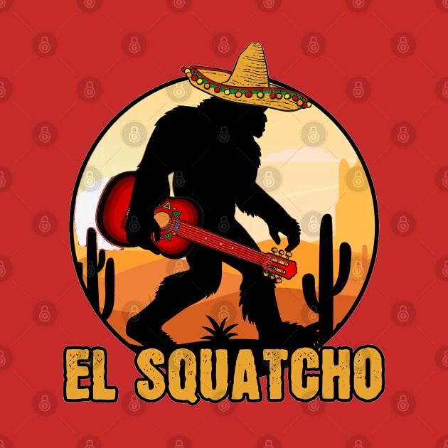 El Squatcho Mexican Sasquatch Bigfoot by crackstudiodsgn