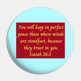 Bible Verse Isaiah 26:3 Pin