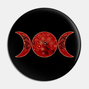 Triple Blood Moon Pin