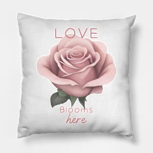 Love Blooms here Pillow