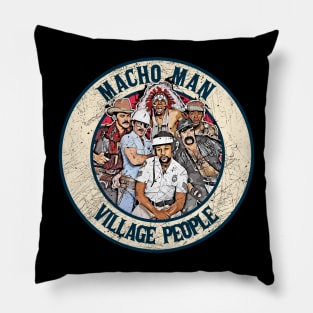 Retro Style Fan Art Design Village People // vintage Macho Man Pillow