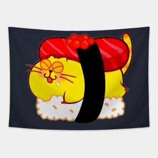 Sushi - Cat Roll Tapestry