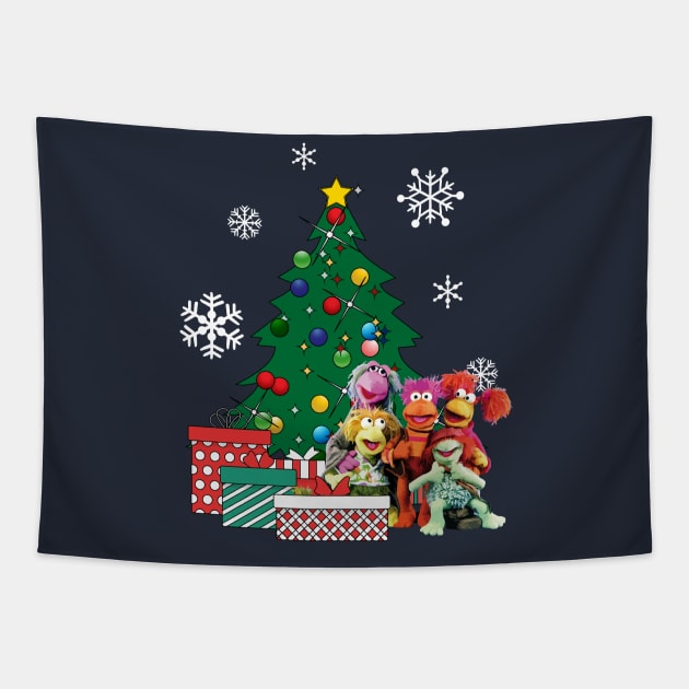 Fraggle Rock Around The Christmas Tree Tapestry by Nova5