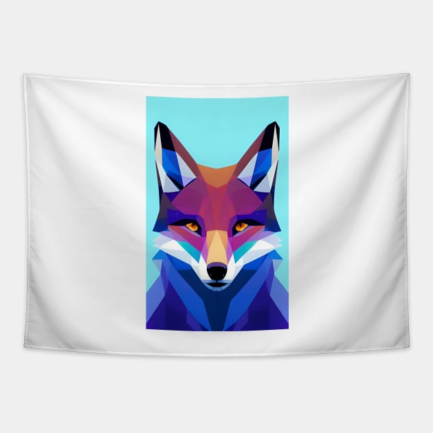 Blue Fox Tapestry by ShopSunday