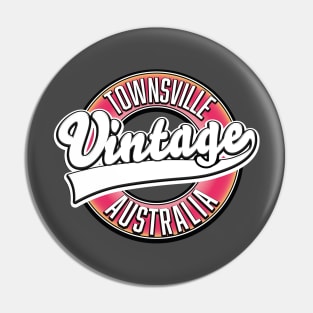 Townsville australia vintage style logo Pin