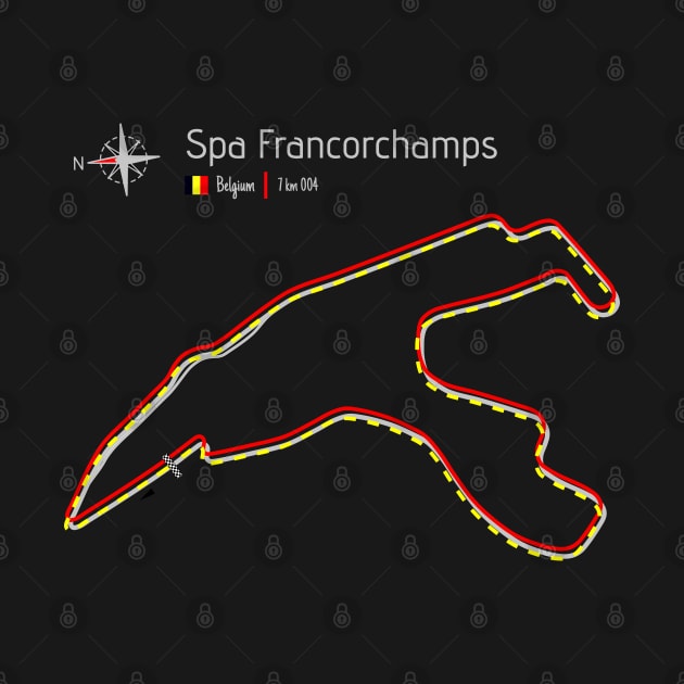 Grand Prix Racetrack - Spa Francorchamps Belgium by Aurealis