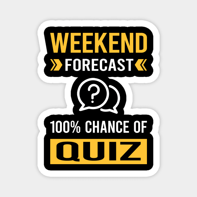 Weekend Forecast Quizzes Quiz Magnet by Good Day