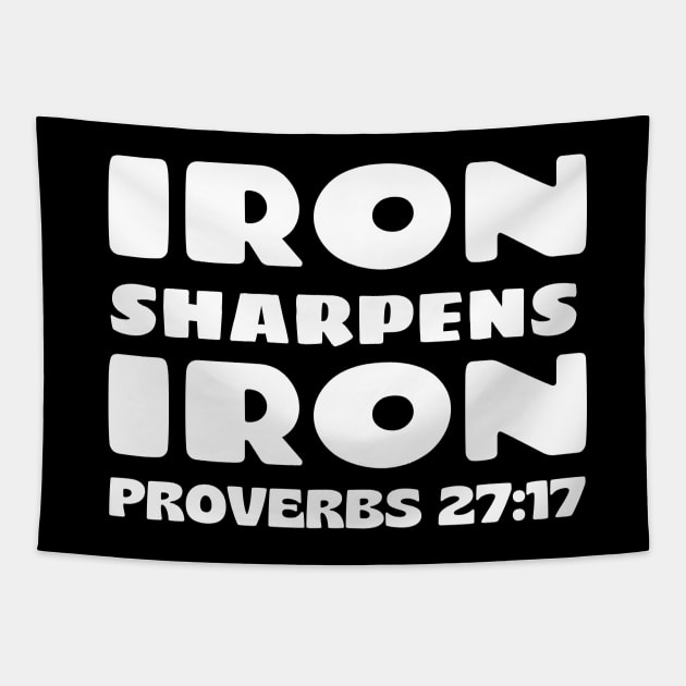 Iron Sharpens Iron Bible Verse Typography Iron Sharpens Iron
