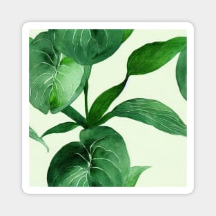 Pothos leaves pattern Magnet