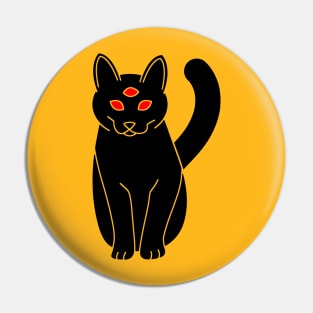 Black Cat Third Eye Pin