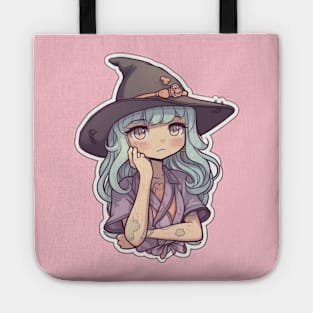 Witch cartoon pretty Tote