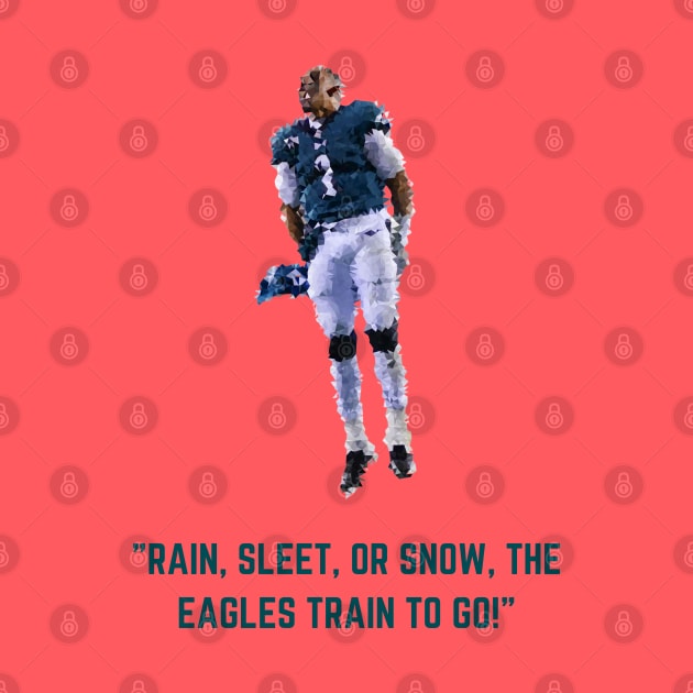 Jalen Hurts - Philadelphia Eagles (Rain, Sleet, or Snow Quote) by SportCulture