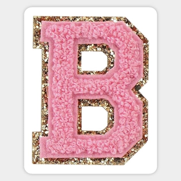 This Preppy Pink Varsity Letter S Sticker Is High Quality And Cheap.