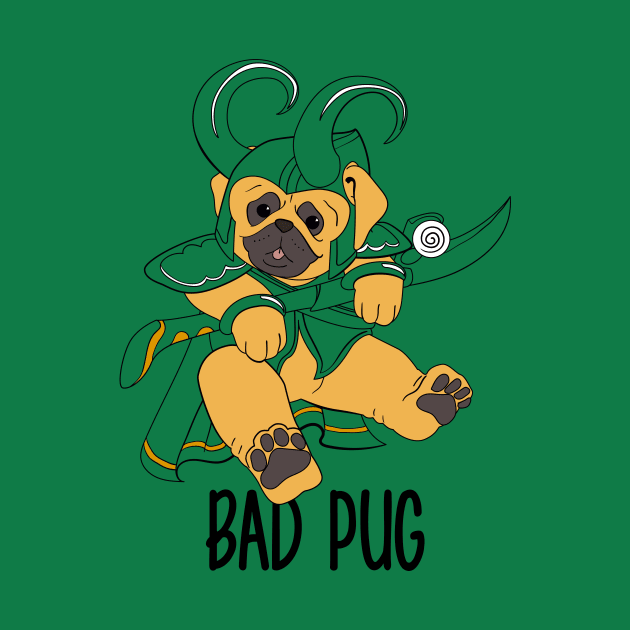 Bad Pug by BananaPrints
